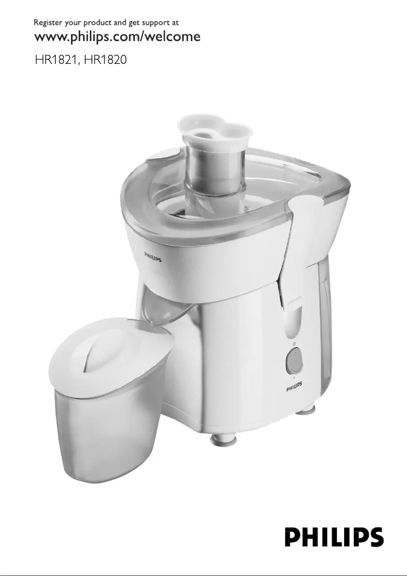 Página 1 del manual Manual de usuario Philips HR1820