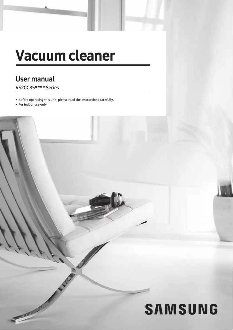 Página 1 del manual Manual de usuario Samsung VS20C8524TB