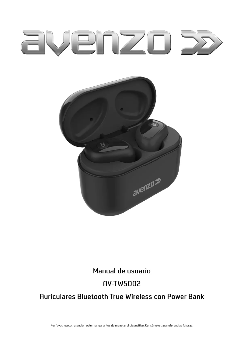 Page 1 de la notice Manuel utilisateur Avenzo AV-TW5002B