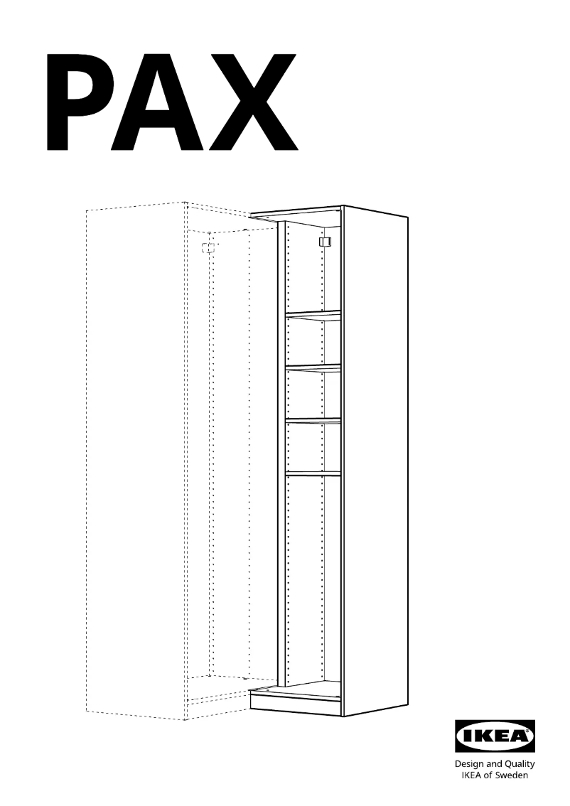 Page 1 de la notice Manuel utilisateur Ikea PAX 003.469.59