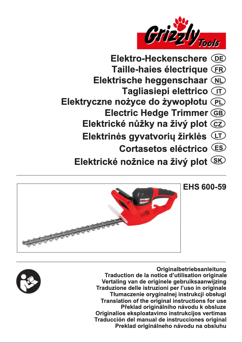 Page 1 de la notice Manuel utilisateur Grizzly EHS 600-59