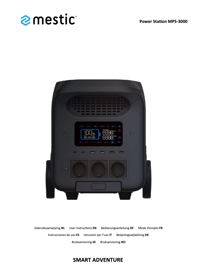 Página 1 del manual Manual de usuario Mestic MPS-3000