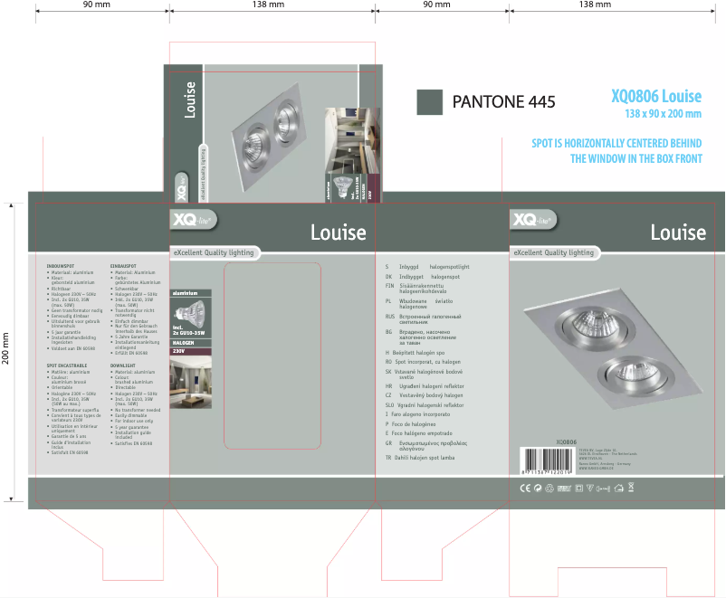 Page 1 de la notice Manuel utilisateur XQ-lite Louise