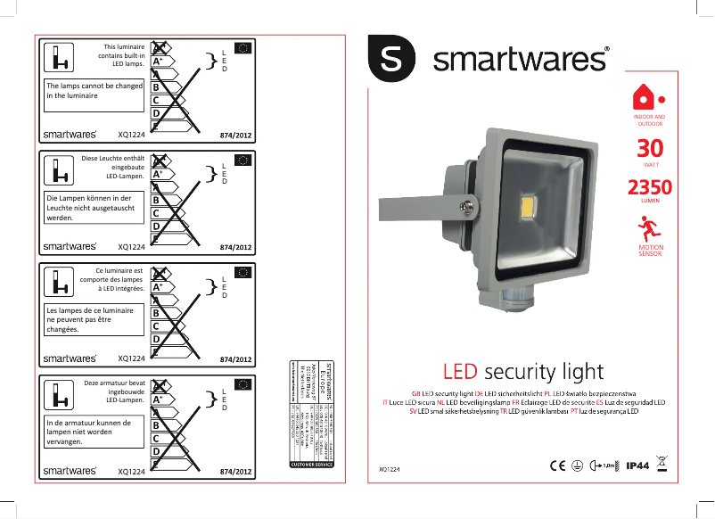 Página 1 del manual Manual de usuario Smartwares 10.051.71