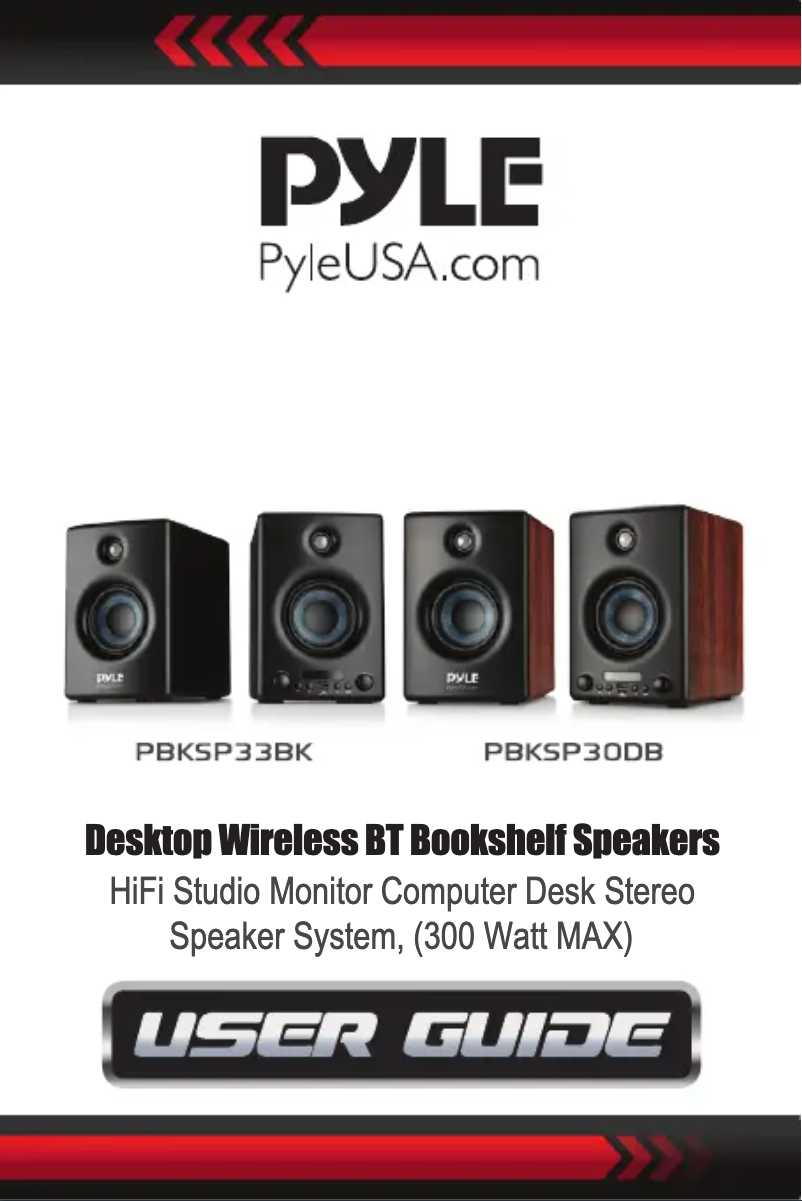 Page 1 de la notice Manuel utilisateur Pyle PBKSP30DB