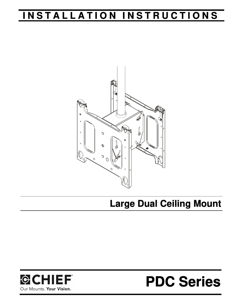 Page 1 de la notice Manuel utilisateur Chief PDC2000B