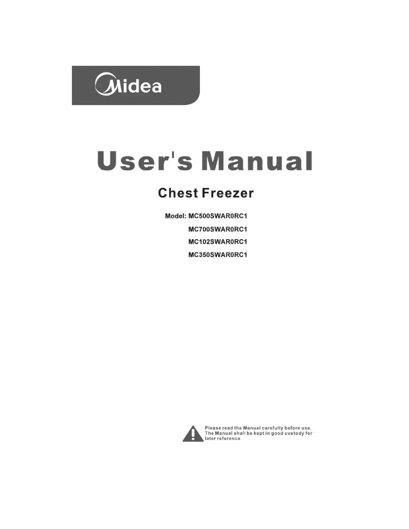 Page 1 de la notice Manuel utilisateur Midea MC350SWAR0RC1