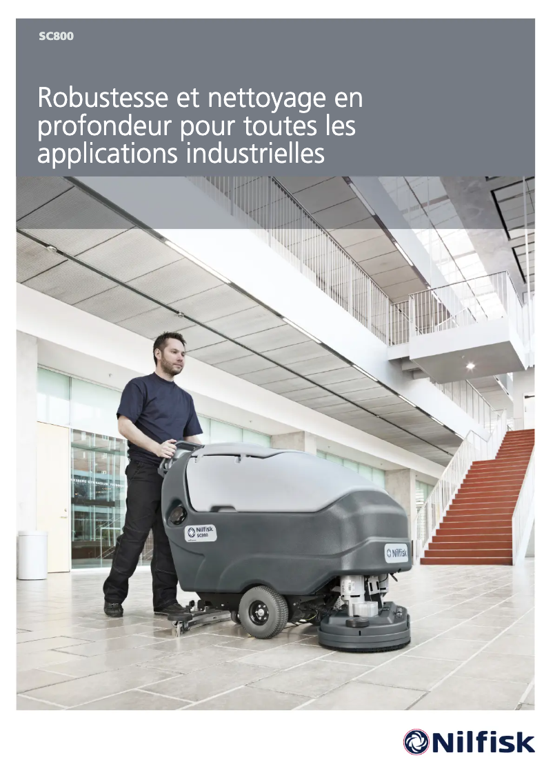 Page 1 de la notice Brochure Nilfisk SC800