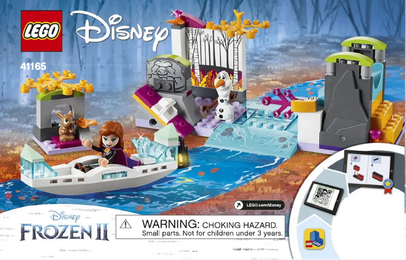 Page 1 de la notice Consignes visuelles Lego Disney 41165