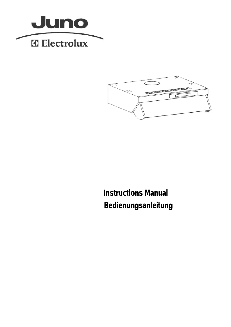 Page 1 de la notice Manuel utilisateur Juno Electrolux JDU1231B