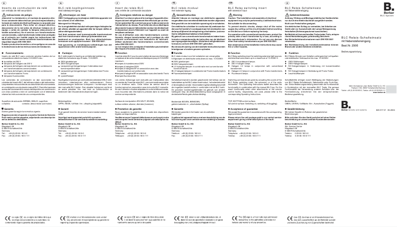 Page 1 de la notice Manuel utilisateur Berker 2906