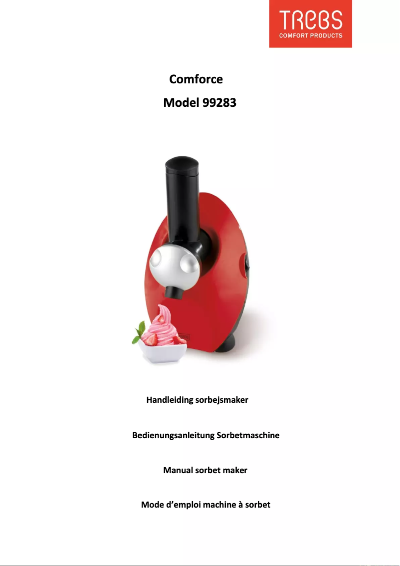 Page 1 de la notice Manuel utilisateur Trebs Comfortice 99283