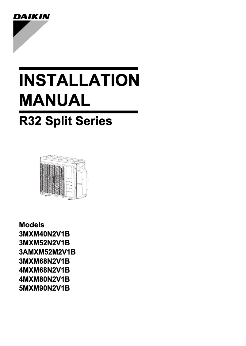 Página 1 del manual Manual de usuario Daikin 3MXM68N