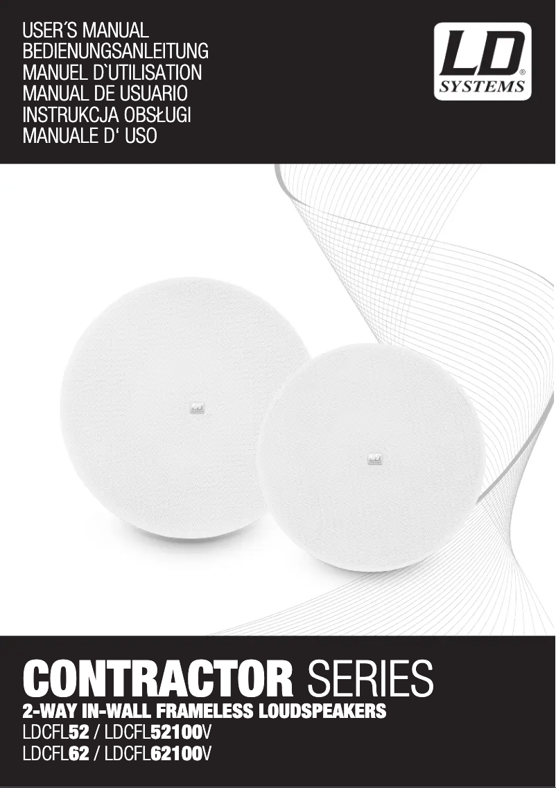 Page 1 de la notice Manuel utilisateur LD Systems CFL 52