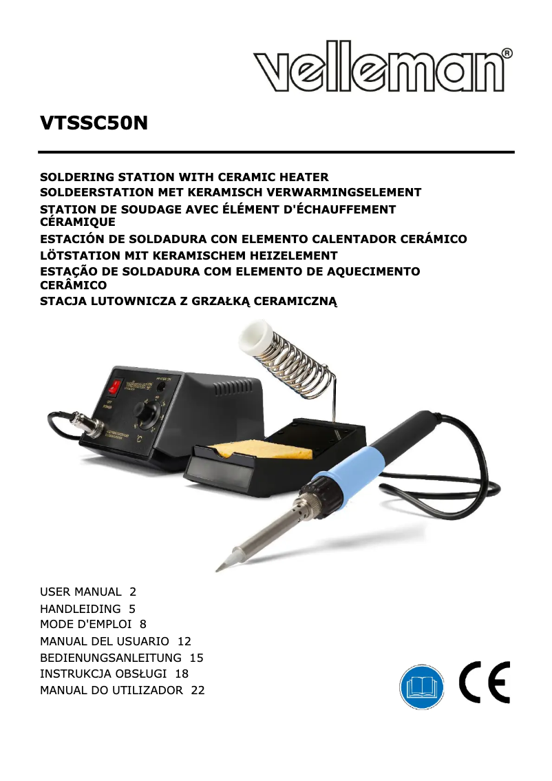 Page 1 de la notice Manuel utilisateur Velleman VTSSC50N