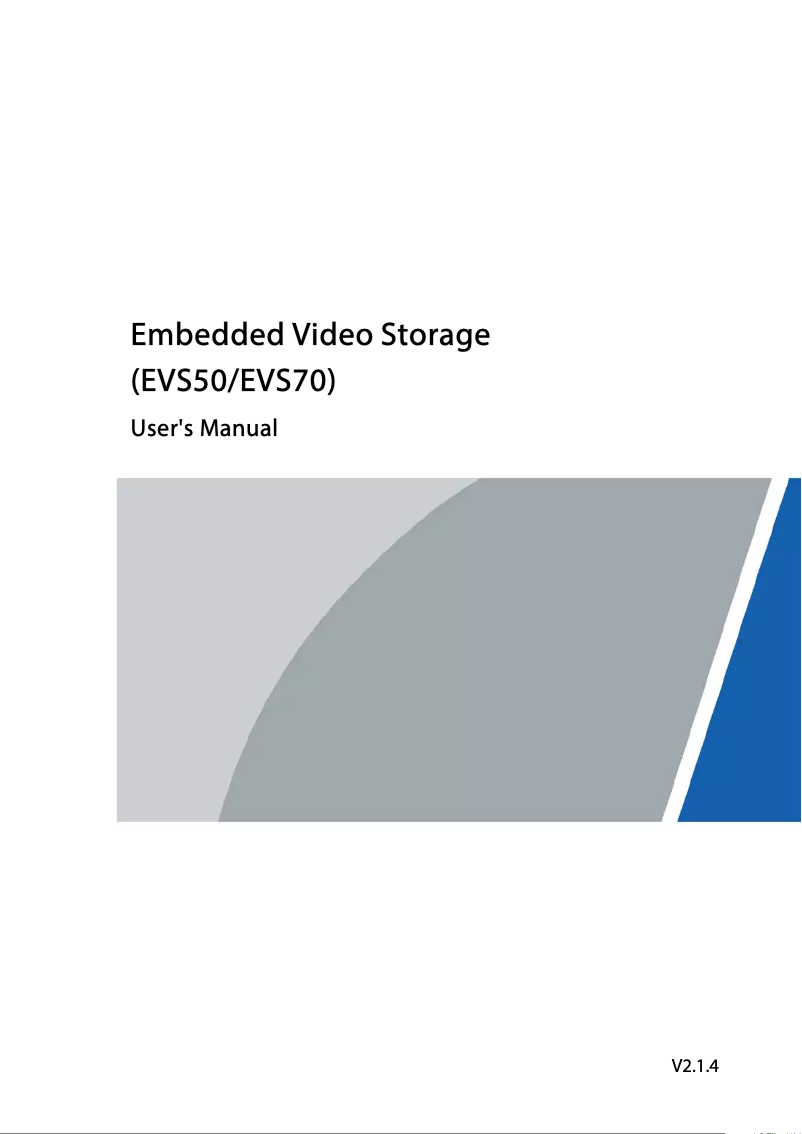 Page 1 de la notice Manuel utilisateur Dahua Technology EVS7024S-R