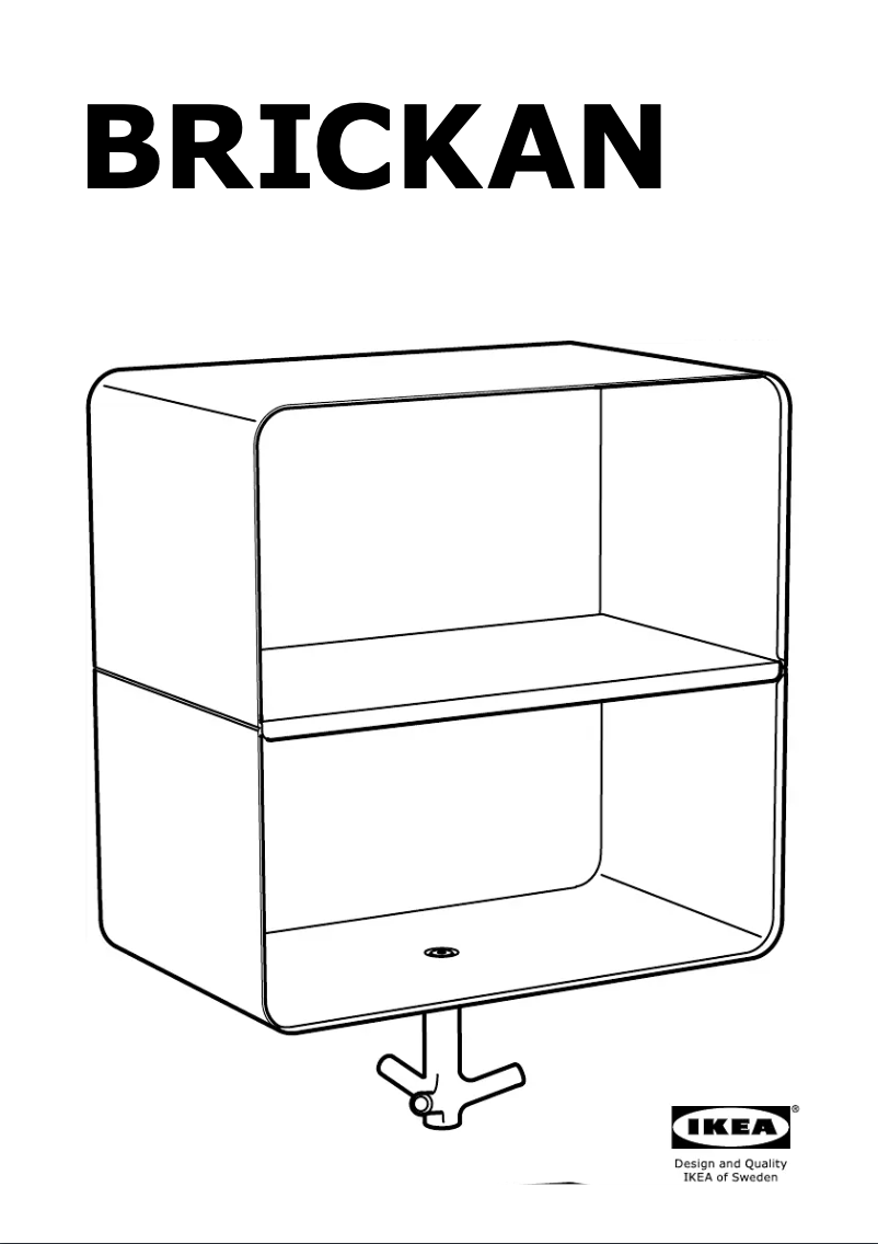 Page 1 de la notice Manuel utilisateur Ikea BRICKAN