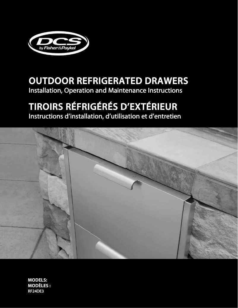 Page 1 de la notice Manuel utilisateur DCS RF24DE4