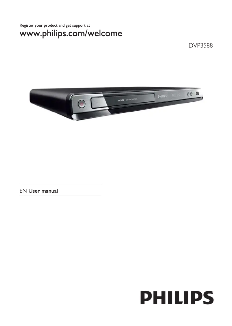 Page n°1 - Manuel utilisateur Philips DVP3588X