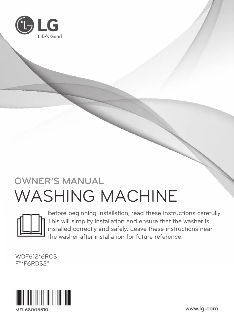 Image de la première page du manuel de l'appareil WDF61206RCS