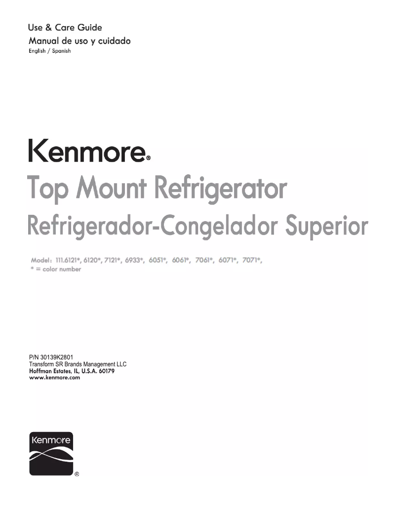 Página 1 del manual Manual de usuario Kenmore 111.60715