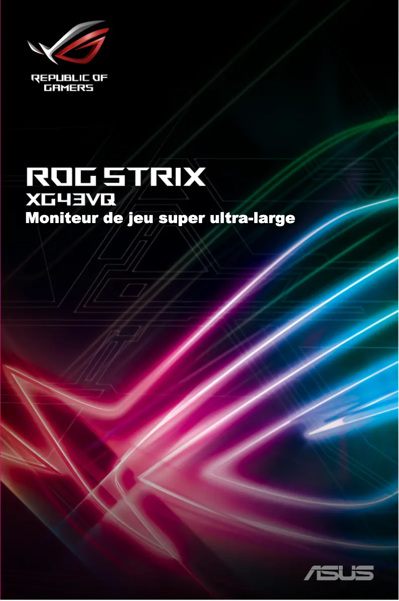 Page 1 de la notice Manuel utilisateur Asus ROG Strix XG43VQ