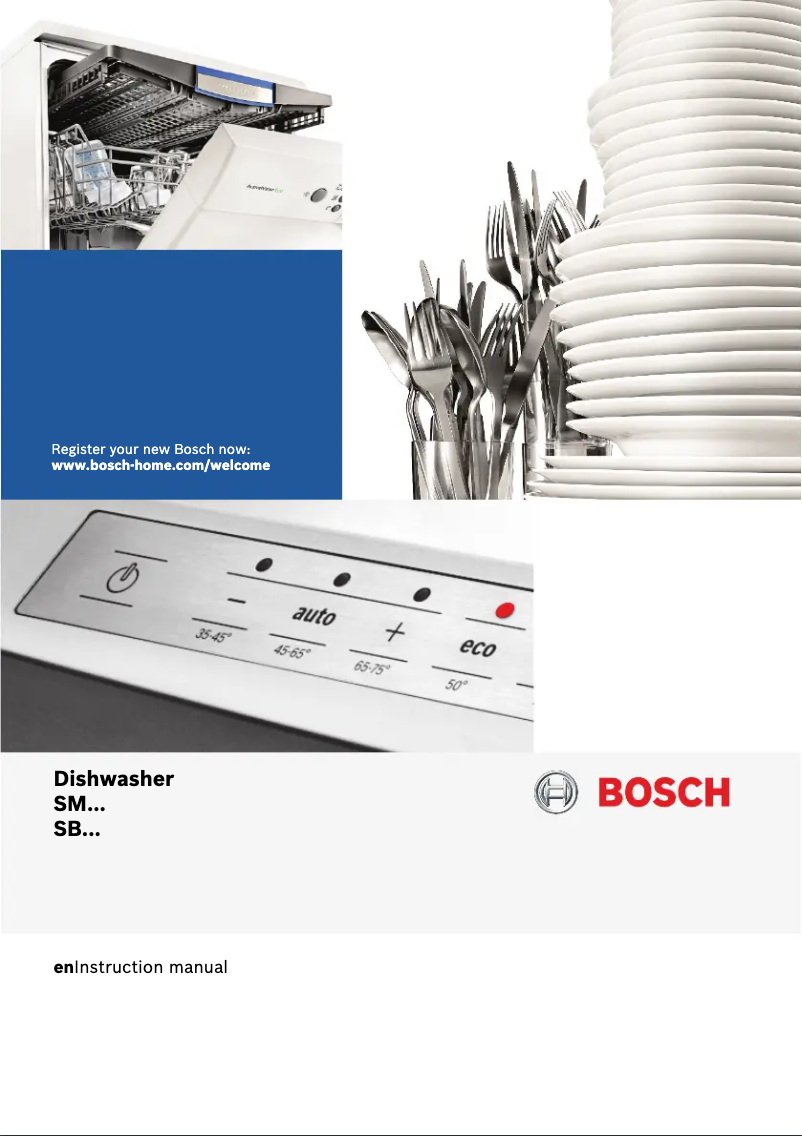 Page 1 of the manual User Manual Bosch Super Silence Plus SMS88TI01E