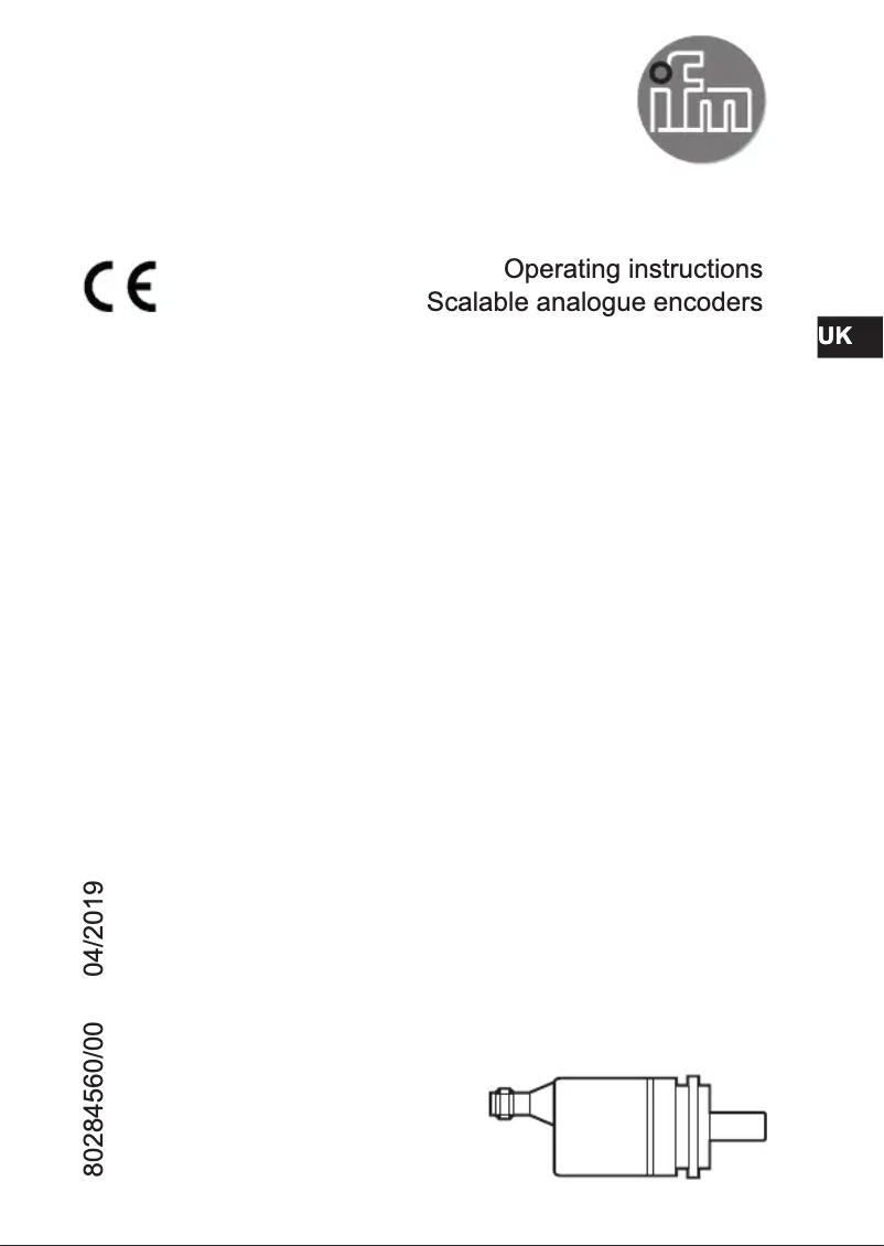 Page 1 de la notice Manuel utilisateur IFM RMU200