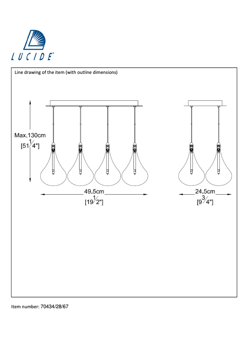 Página 1 del manual Manual de usuario Lucide Tears 70434/28/67