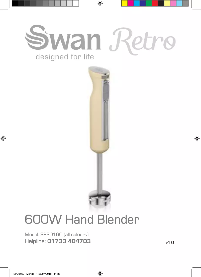 Page 1 de la notice Manuel utilisateur Swan SP20160