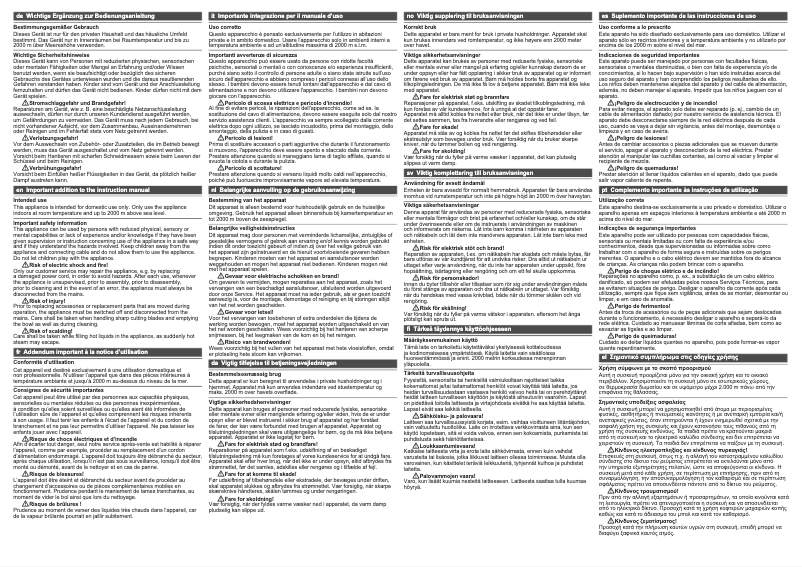 Page 1 de la notice Manuel utilisateur Siemens MK860FQ1