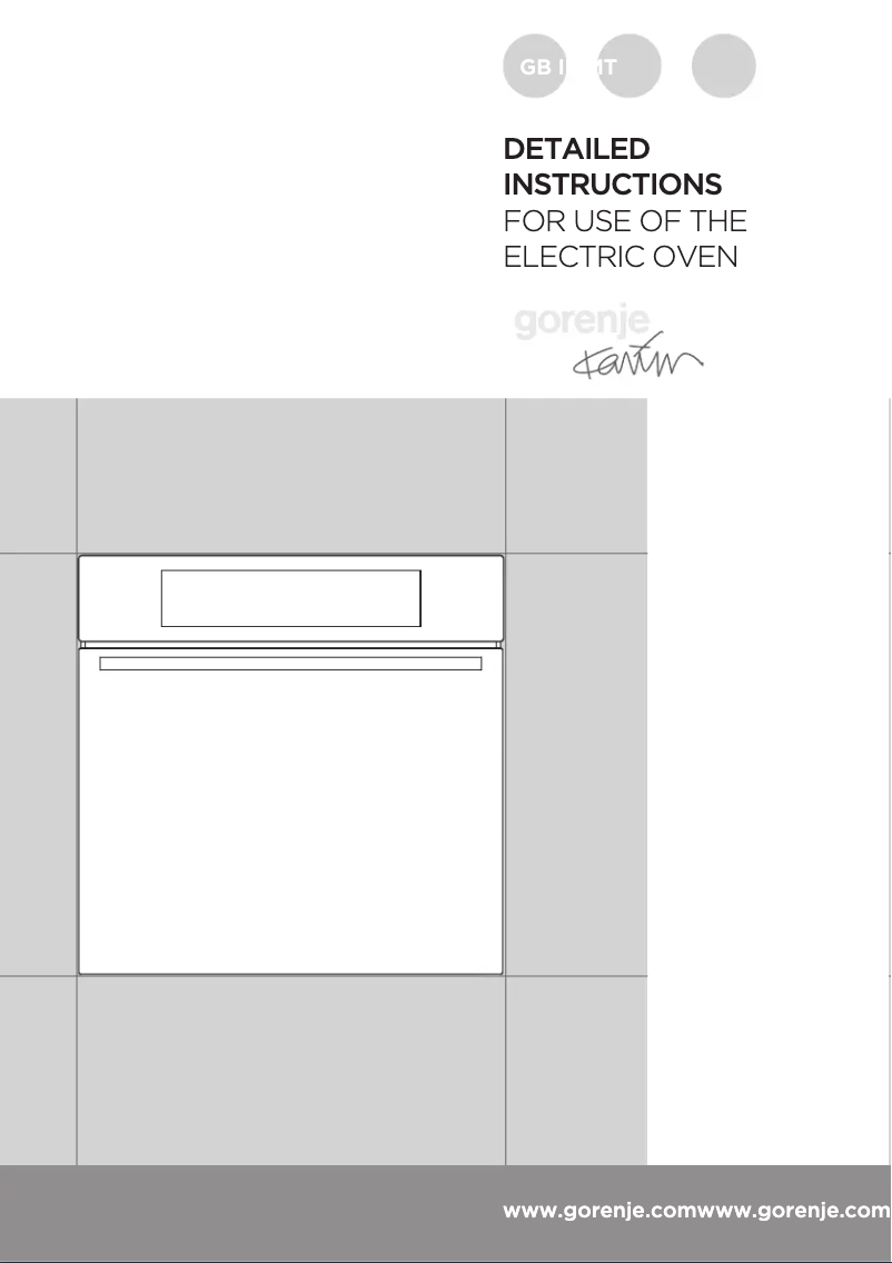 Página 1 del manual Manual de usuario Gorenje BO758KR