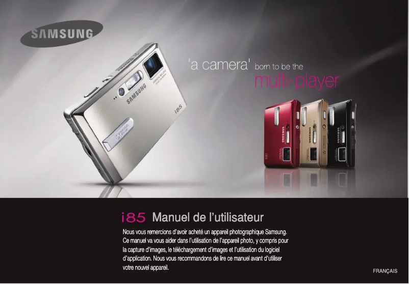 Page 1 de la notice Manuel utilisateur Samsung I85