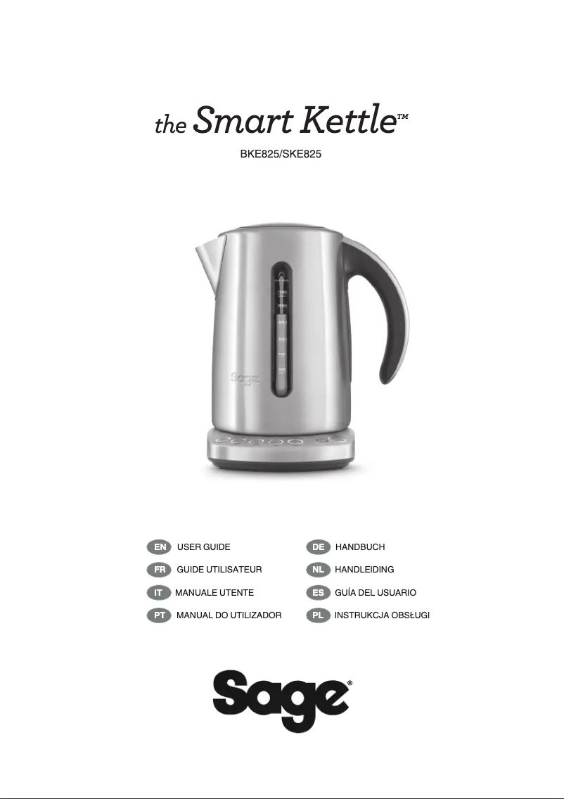 Page 1 de la notice Manuel utilisateur Sage the Smart Kettle SKE825