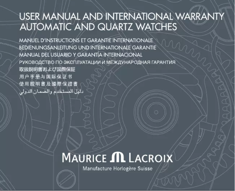 Página 1 del manual Manual de usuario Maurice Lacroix Automatikuhr Aikon