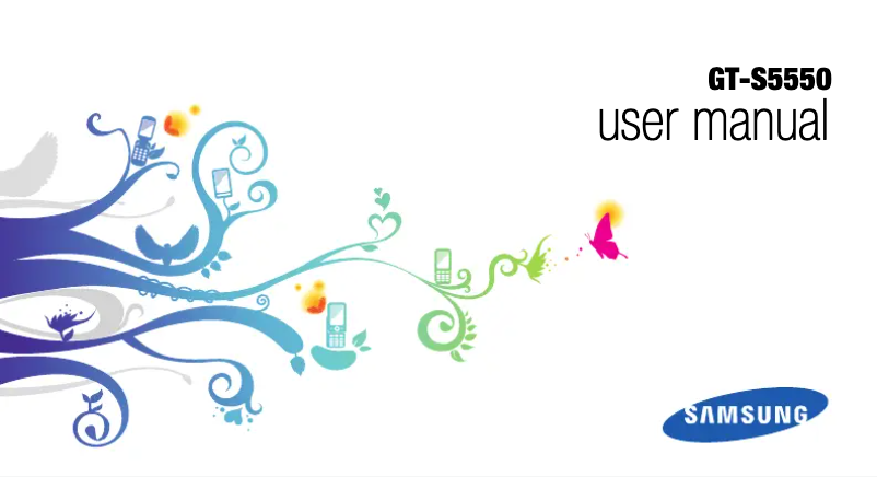 Page 1 de la notice Manuel utilisateur Samsung GT-S5550