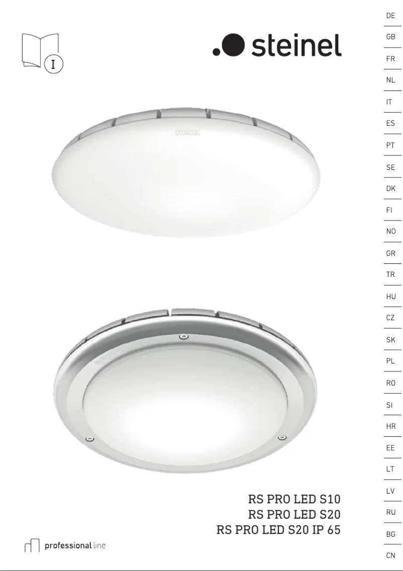 Page 1 de la notice Manuel utilisateur Steinel RS PRO S10 SC