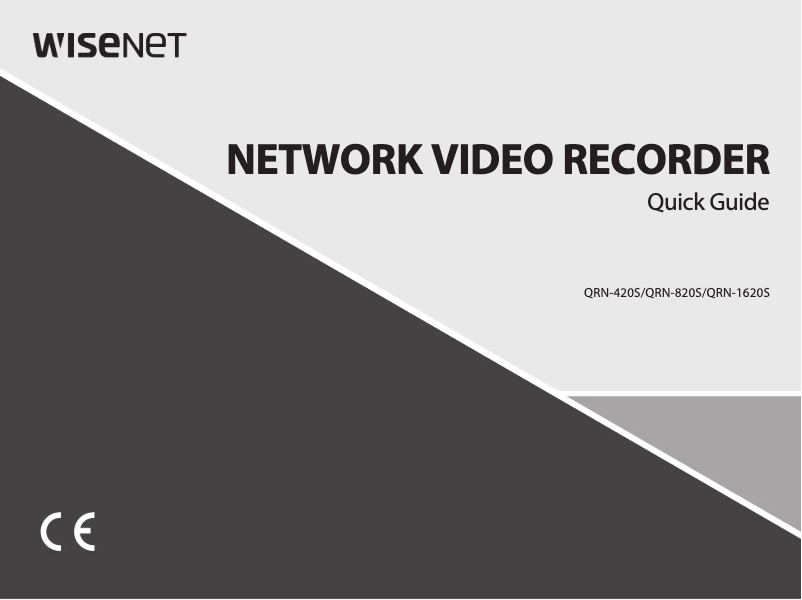 Page 1 de la notice Manuel utilisateur Hanwha QRN-1620S