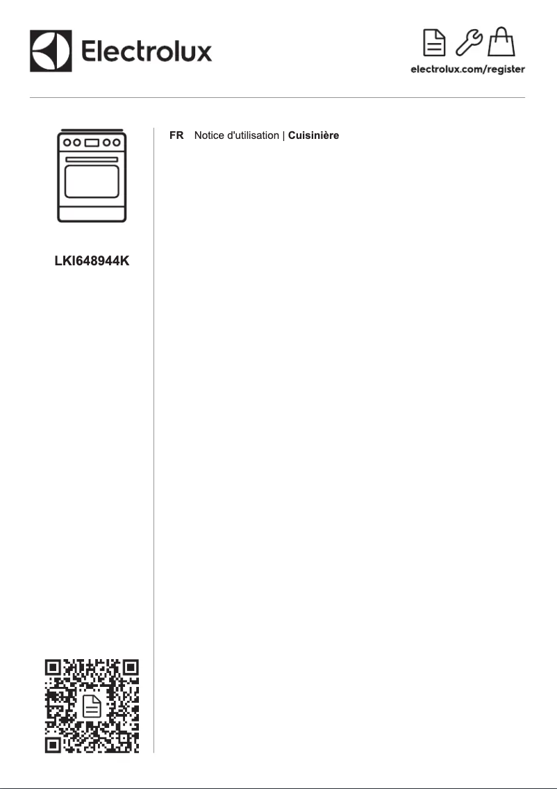 Page 1 de la notice Manuel utilisateur Electrolux LKI648944K