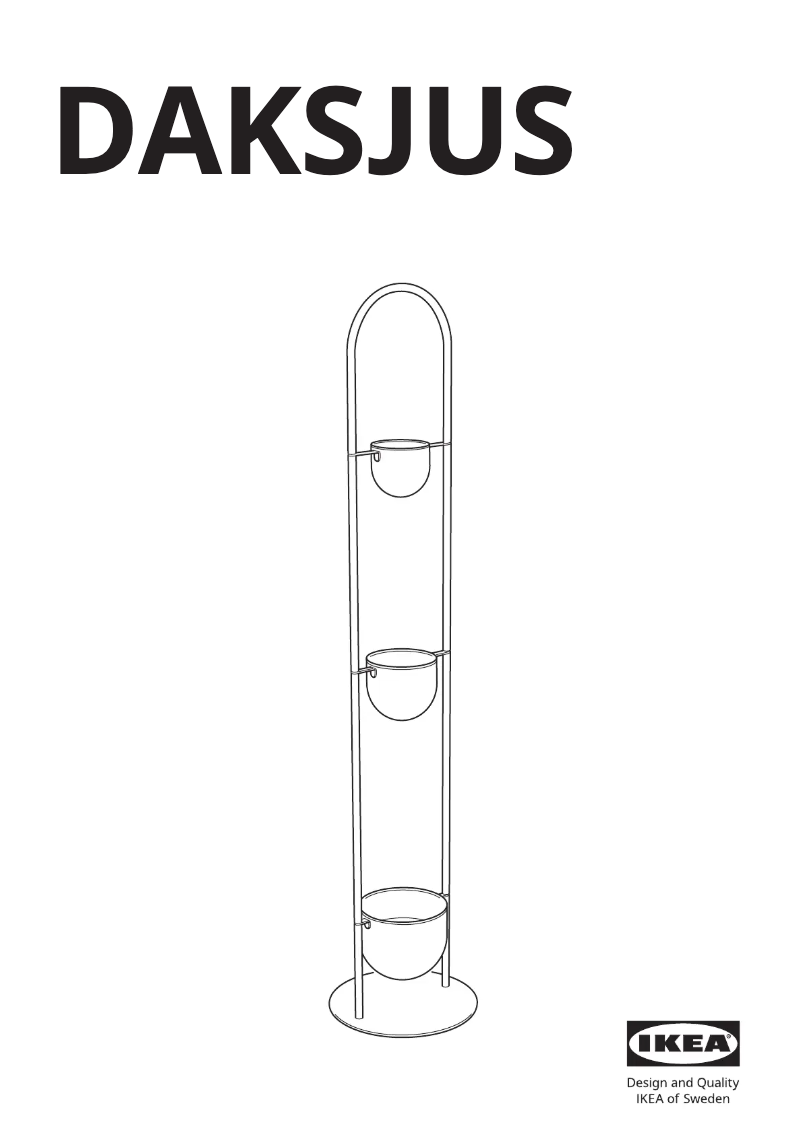 Page 1 de la notice Manuel utilisateur Ikea DAKSJUS 005.670.26
