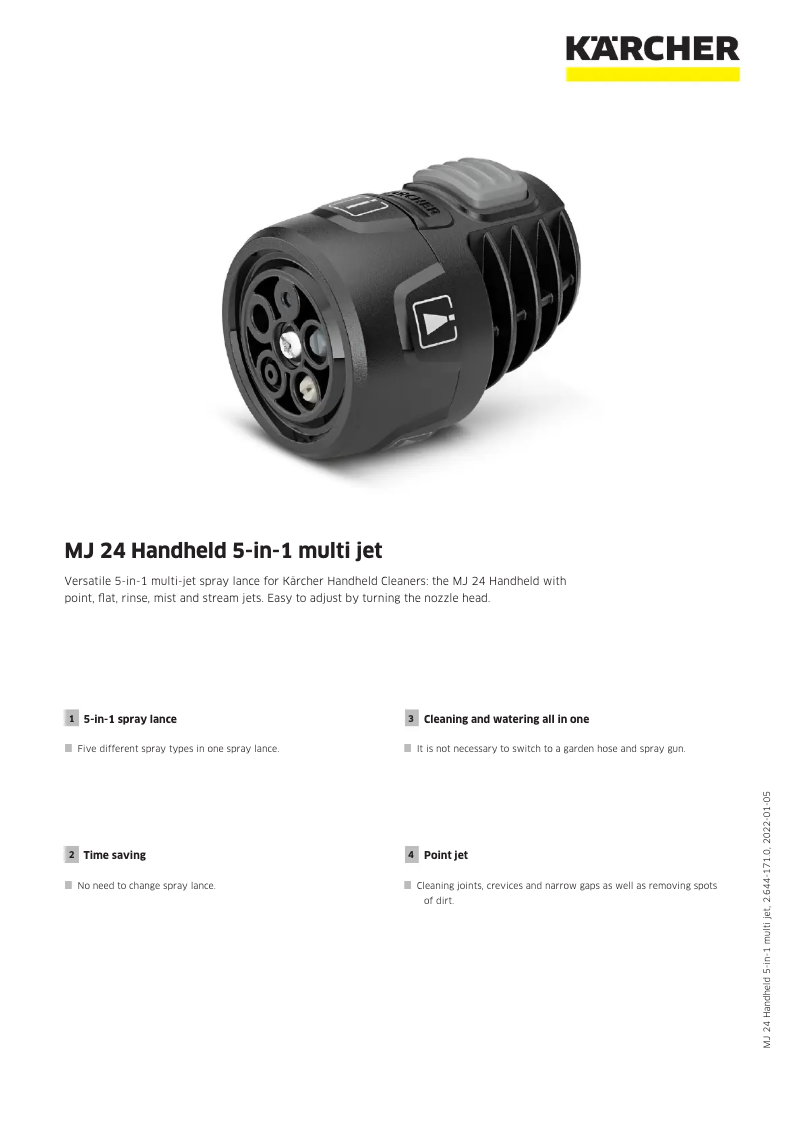 Página 1 del manual Manual de usuario Kärcher MJ 24