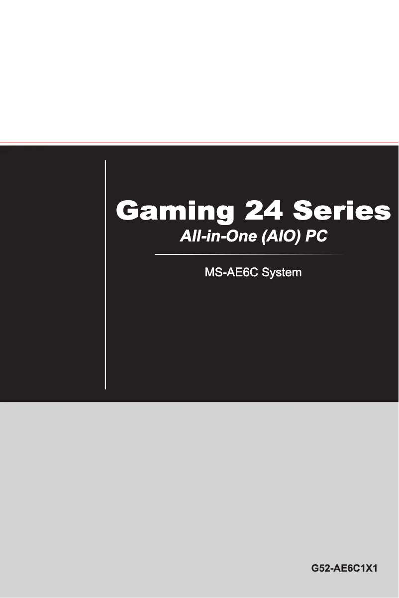 Página 1 del manual Manual de usuario MSI Wind Top 24GE