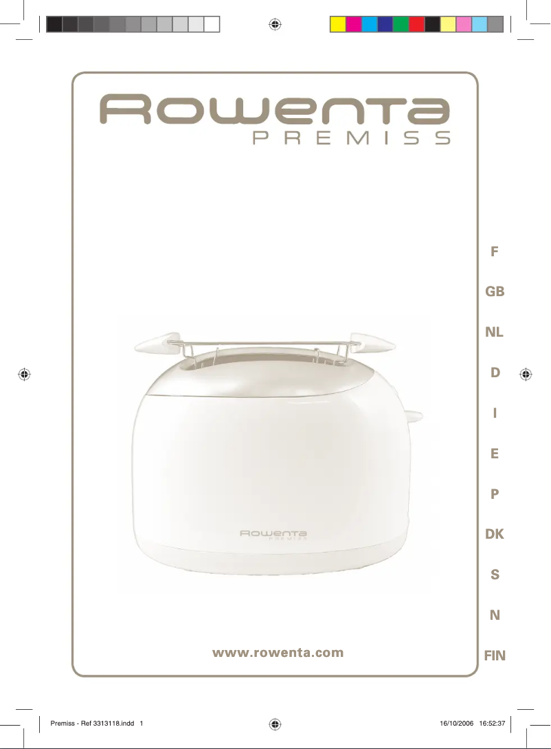 Page 1 of the manual User Manual Rowenta TT230030 GP TP10
