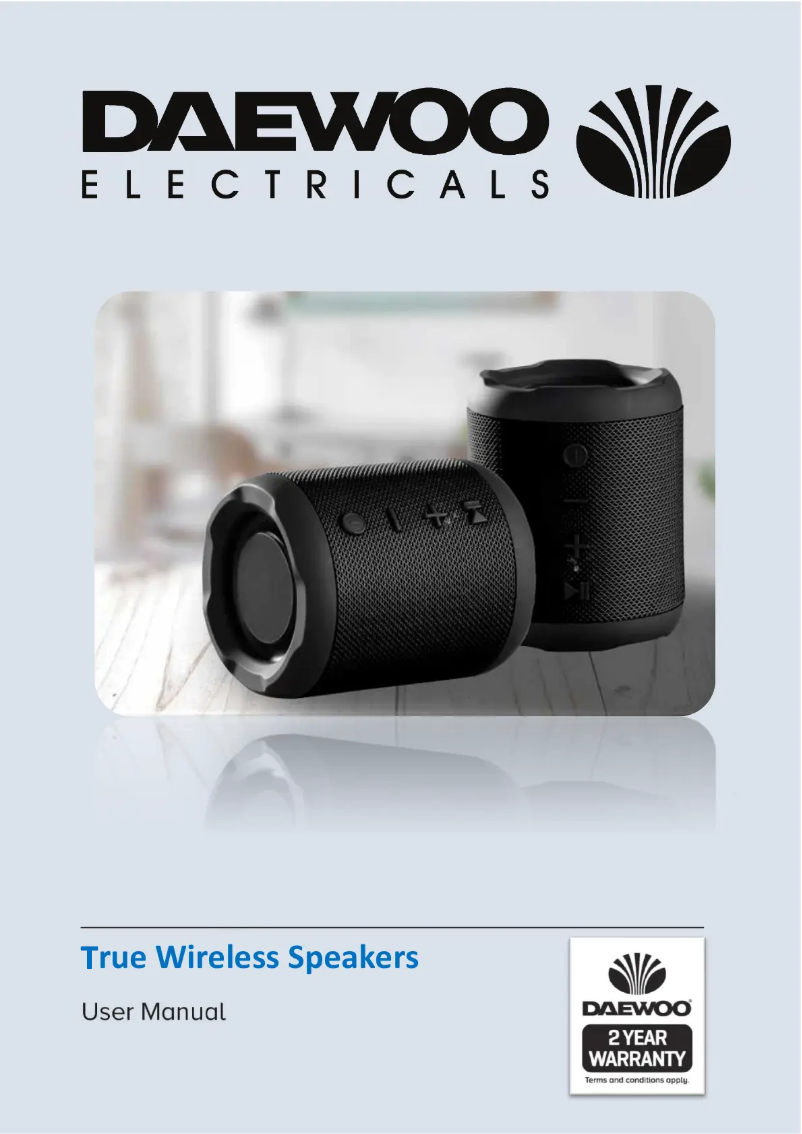 Page 1 de la notice Manuel utilisateur Daewoo AVS1432