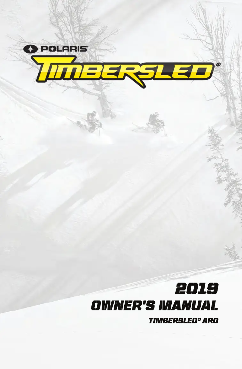 Page 1 de la notice Manuel utilisateur Timbersled ARO 137 (2019)