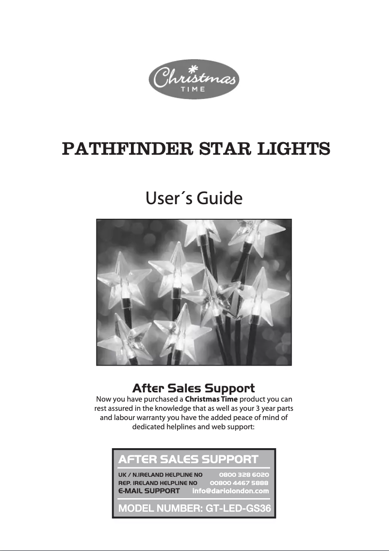 Página 1 del manual Manual de usuario Christmas Time GT-LED-MTG