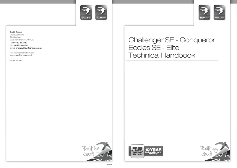 Page 1 de la notice Manuel utilisateur Swift Eccles SE (2013)