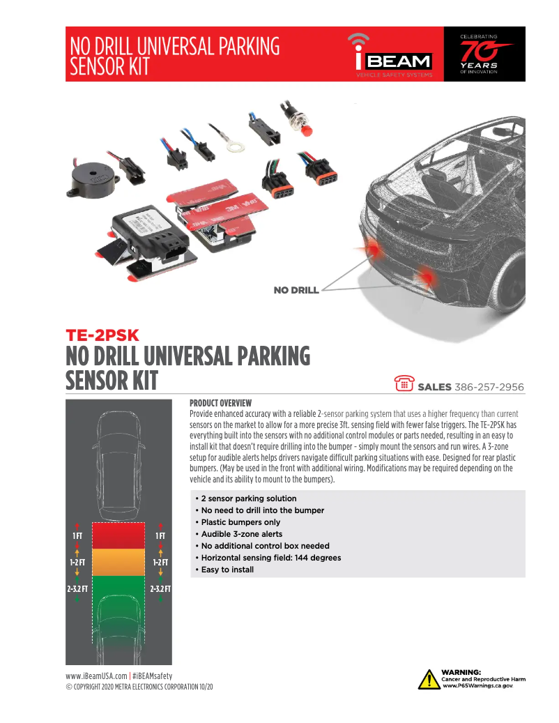 Página 1 del manual Ficha técnica Metra TE-2PSK