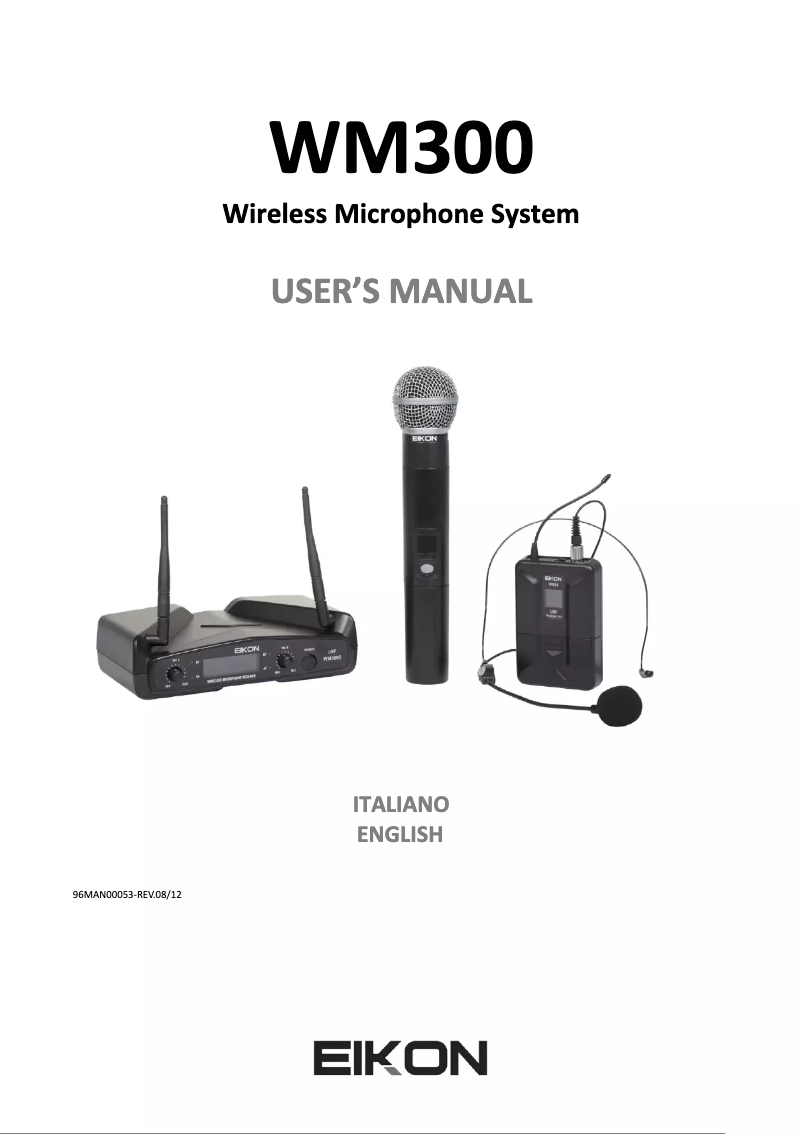 Página 1 del manual Manual de usuario Eikon WM300