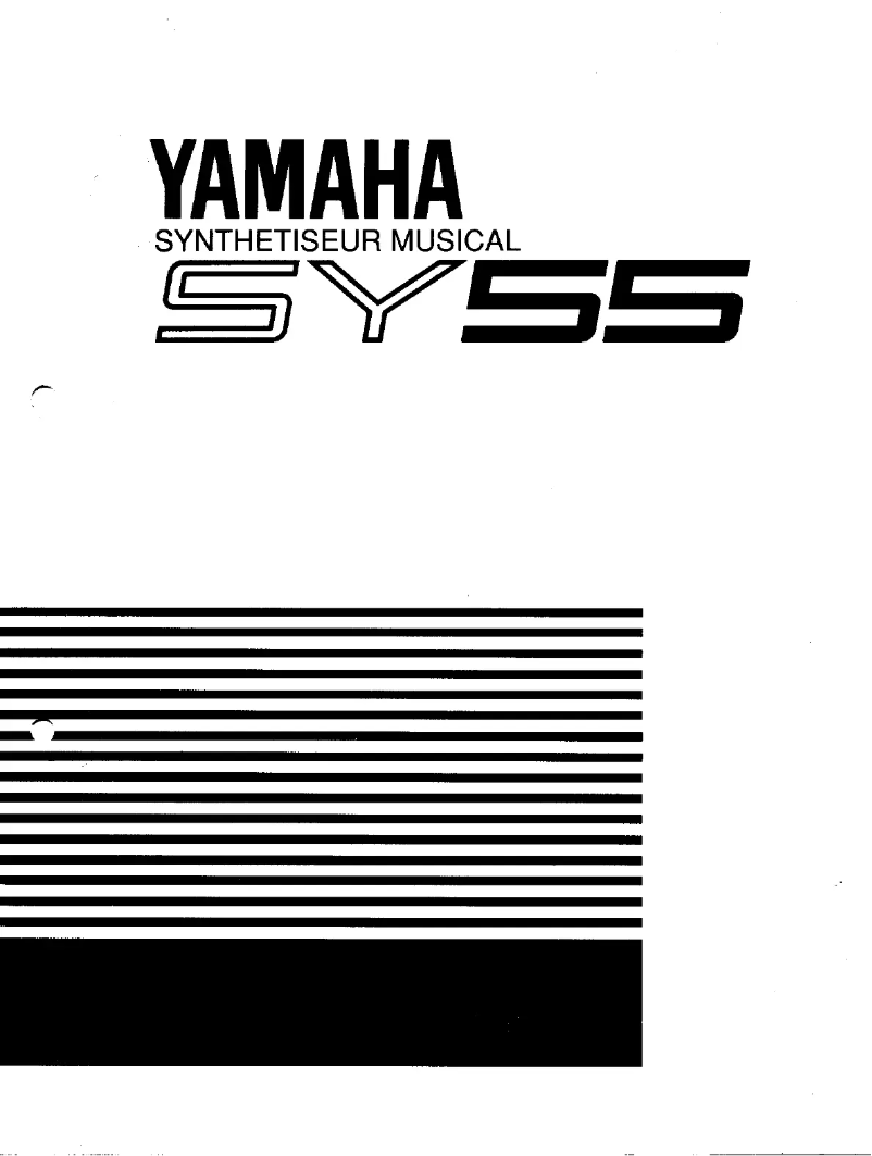 Page 1 de la notice Manuel utilisateur Yamaha SY55